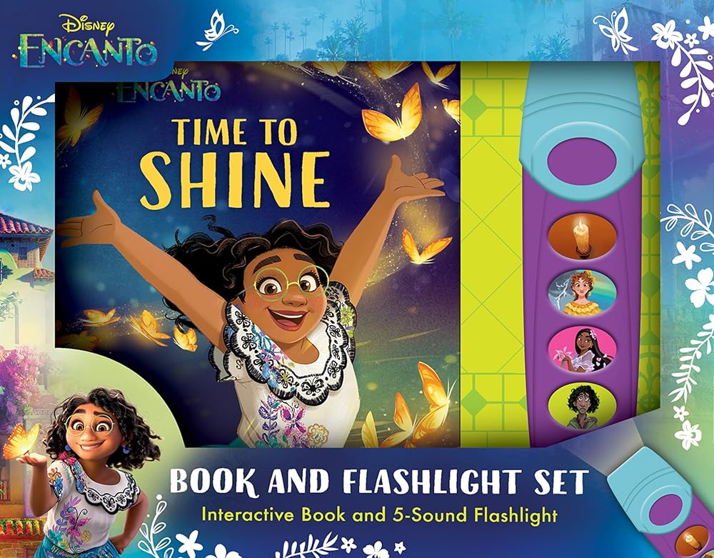 Disney Encanto - Time to Shine Interactive Book and Sound Flashlight Toy Set - PI Kids cover image