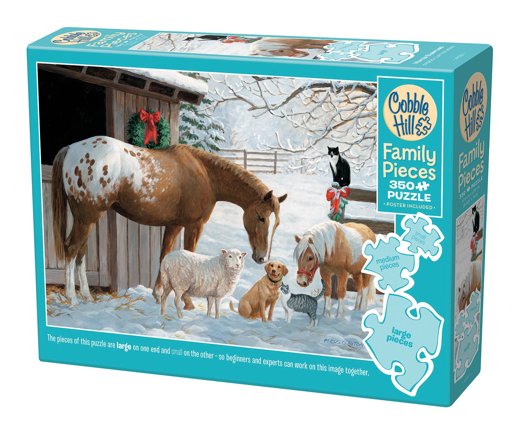 Winter Barnyard (Family) 350pc puzzle