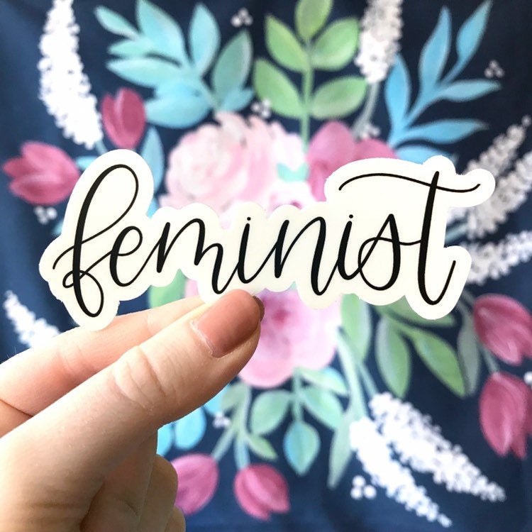 Feminist Waterproof Vinyl Sticker, 4x1.5"